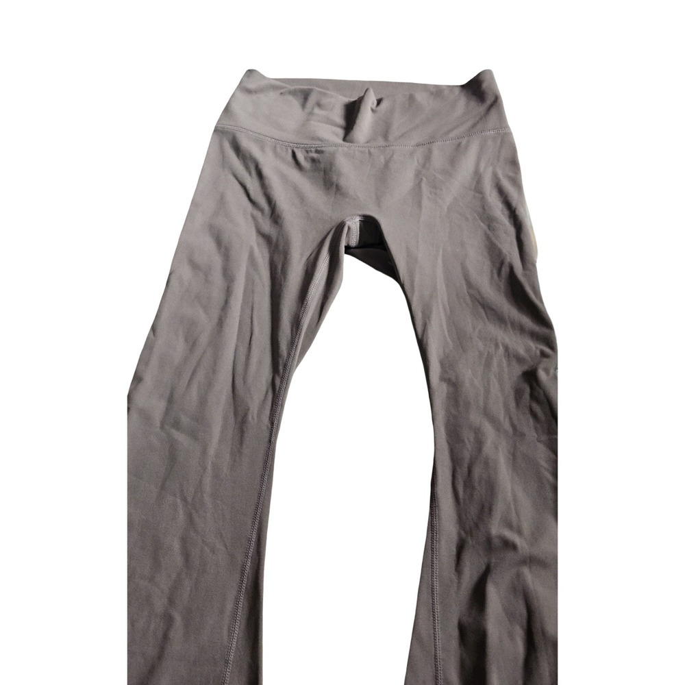 Mono‎ B Womens High Waisted Flare Charcoal Gray Bell Bottom Yoga Pants NWT